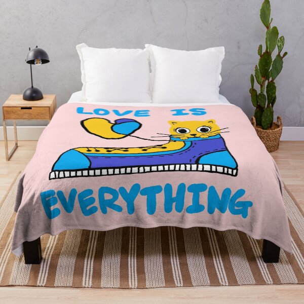 Item preview, love is everything, lovely cat designed and sold by zzzozzo.