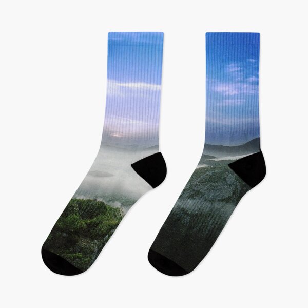 Item preview, Sunrise over Mountaintop Photograph, Foggy Day designed and sold by IdoFriedmanArt.
