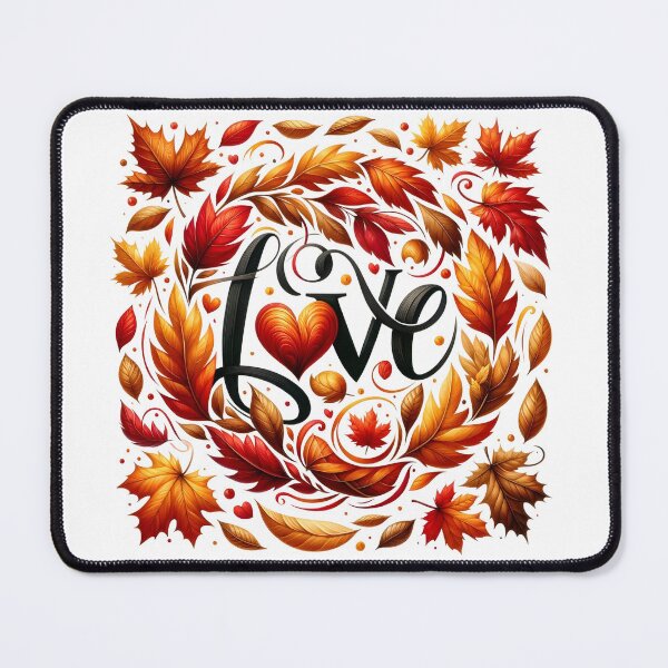 Artikelvorschau, Autumn Embrace: Liebe inmitten von Herbstblättern entworfen und verkauft von KNAA.