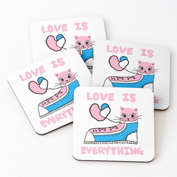 Item preview, love is everything, lovely cat designed and sold by zzzozzo.