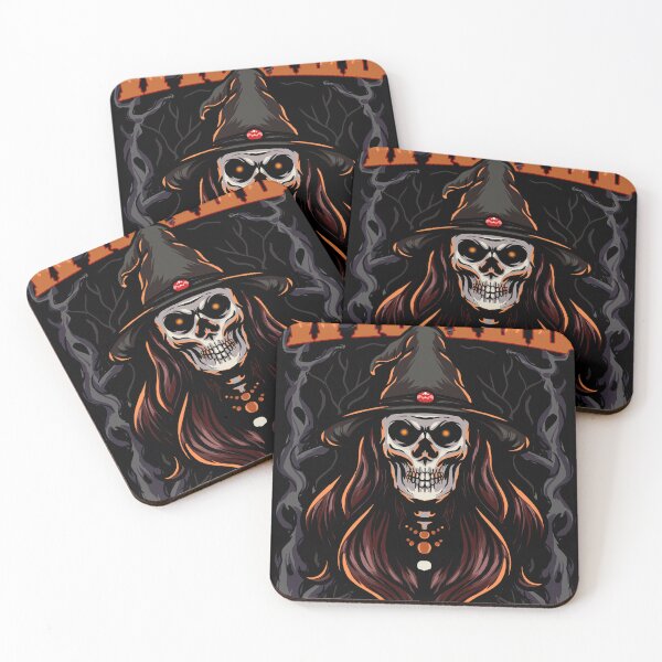 Item preview, Wicked Skull witch designed and sold by sharktalestudio.