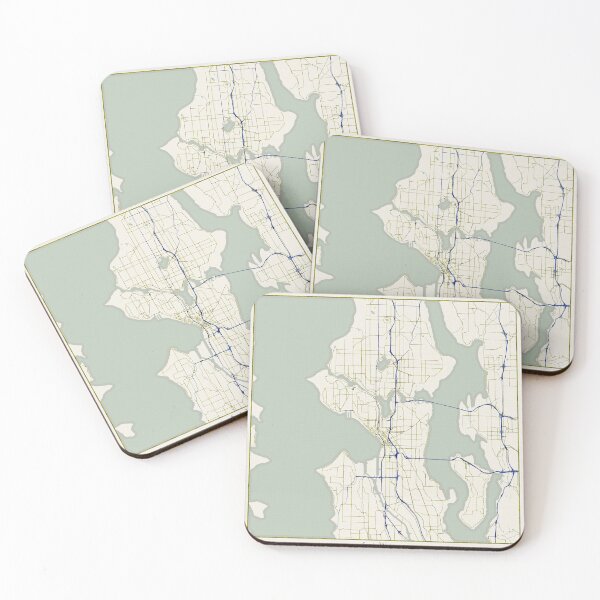 Item preview, Seattle Washington City Map - Hand-Drawn designed and sold by StylishStacks.