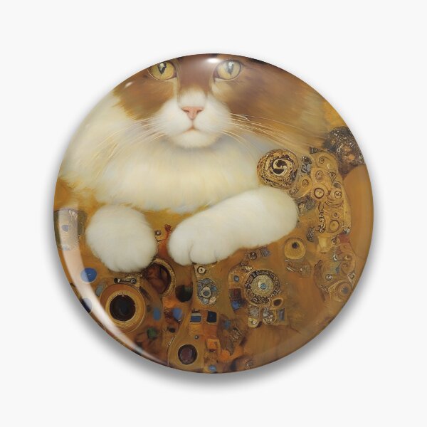 Item preview, Gustav Klimt Inspired Cat Elegance designed and sold by Tamas Das.