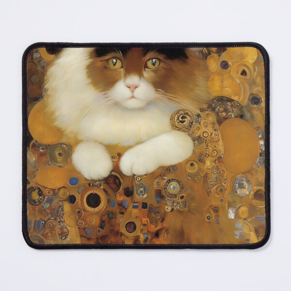 Item preview, Gustav Klimt Inspired Cat Elegance designed and sold by Tamas Das.