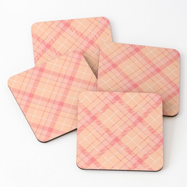 Artikelvorschau, Pfirsich-Fuzz-Tartan entworfen und verkauft von CJ Creations.