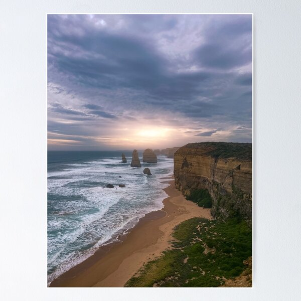 Item preview, Sunset at the Twelve Apostles: Majestic natural spectacle on Australia's Great Ocean Road - Limited photo print designed and sold by TRex-Landscapes.