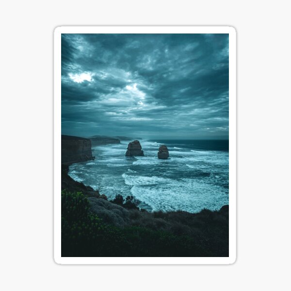 Item preview, Mysterious Twilight at the Twelve Apostles: Dramatic Photographic Print of the Great Ocean Road, Australia designed and sold by TRex-Landscapes.