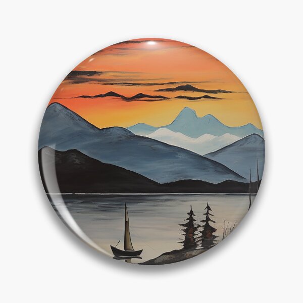 Item preview, Lake te anau colorful travel vintage graphics designed and sold by wonderfulpark.