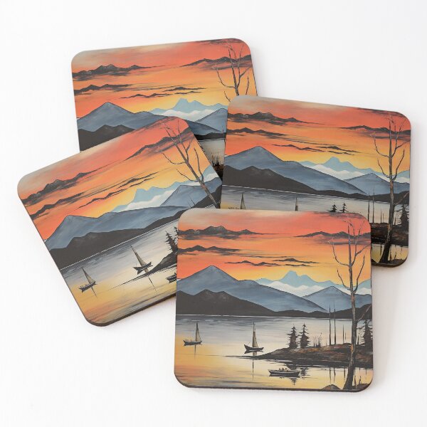 Item preview, Lake te anau colorful travel vintage graphics designed and sold by wonderfulpark.