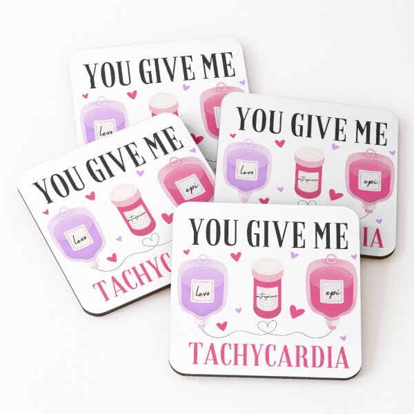 Item preview, You give me tachycardia funny nurse Valentines day  designed and sold by Kawabijutsu21.