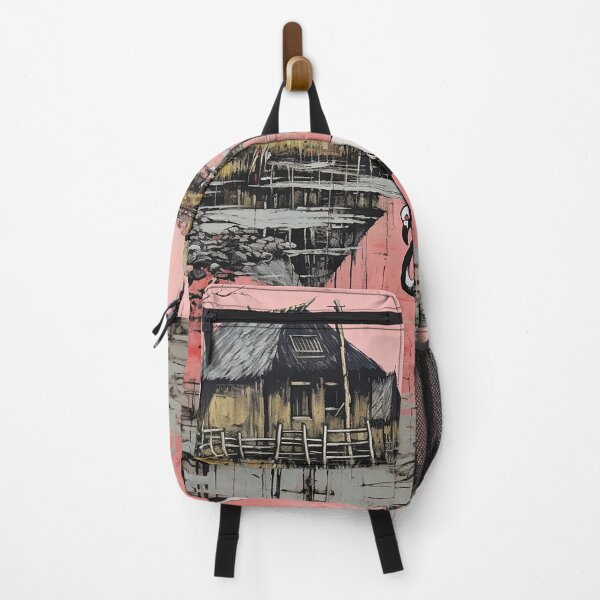 Item preview, Lake Nakuru colorful travel vintage graphics designed and sold by wonderfulpark.