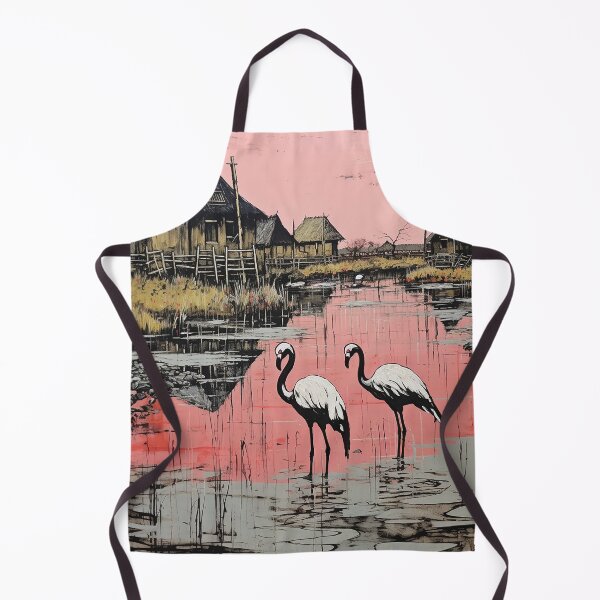 Item preview, Lake Nakuru colorful travel vintage graphics designed and sold by wonderfulpark.