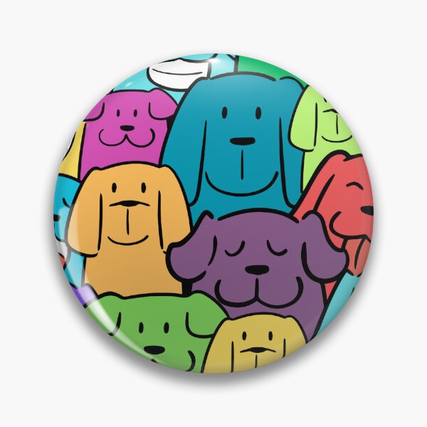 Item preview, Happy Colorful Dogs designed and sold by AnulaArt.