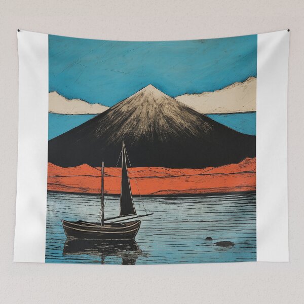 Item preview,  Pangong lake colorful travel vintage graphics designed and sold by wonderfulpark.