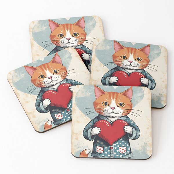Item preview, Cute Love Cat designed and sold by GooGooPop.
