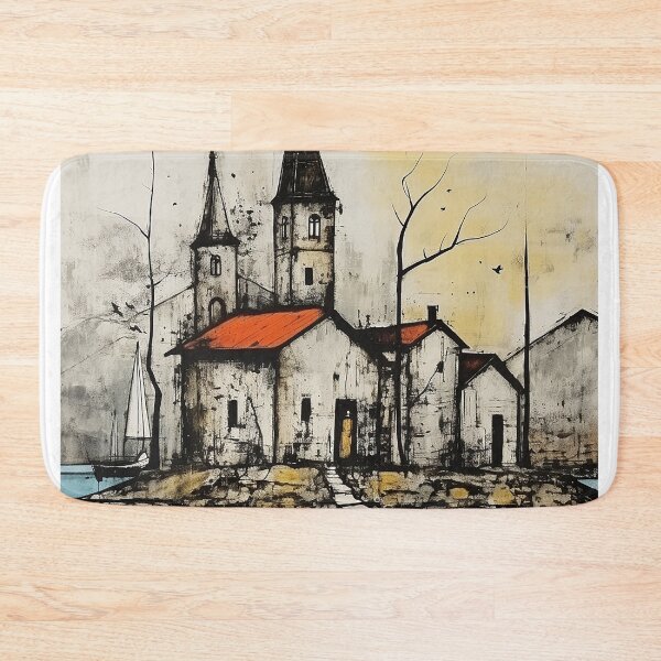 Item preview, Lake sevan colorful travel vintage graphics designed and sold by wonderfulpark.