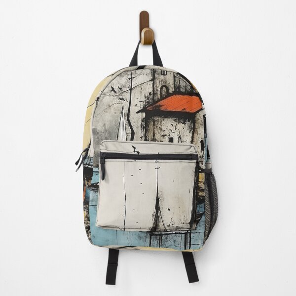 Item preview, Lake sevan colorful travel vintage graphics designed and sold by wonderfulpark.