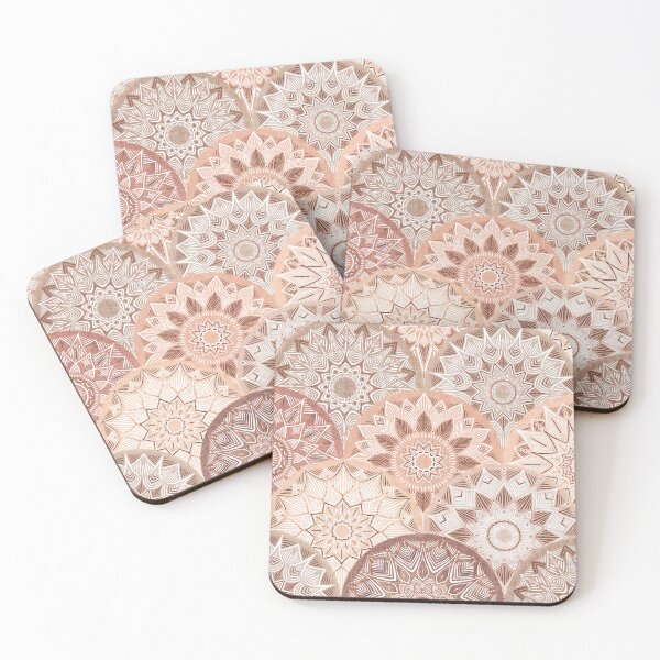 Item preview, Blush Neutrals Boho Mandala Scales Pattern designed and sold by micklyn.
