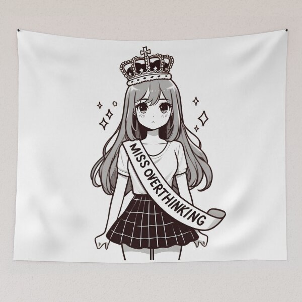 Item preview, Miss Overthinking designed and sold by teedory.