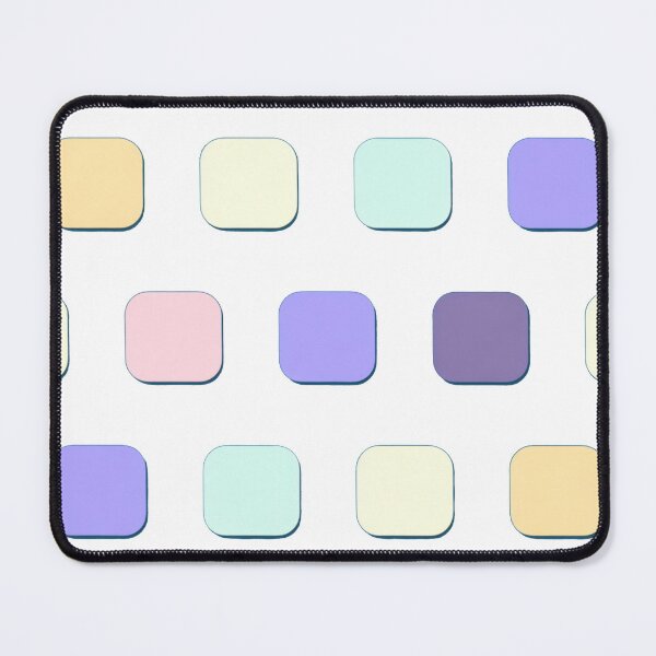 Item preview, rectangle color block pattern lite pastel tone designed and sold by JangmiHorang.