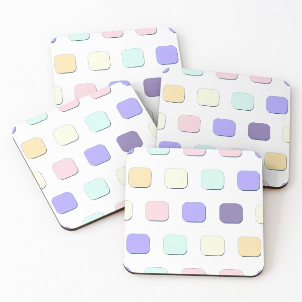Item preview, rectangle color block pattern lite pastel tone designed and sold by JangmiHorang.