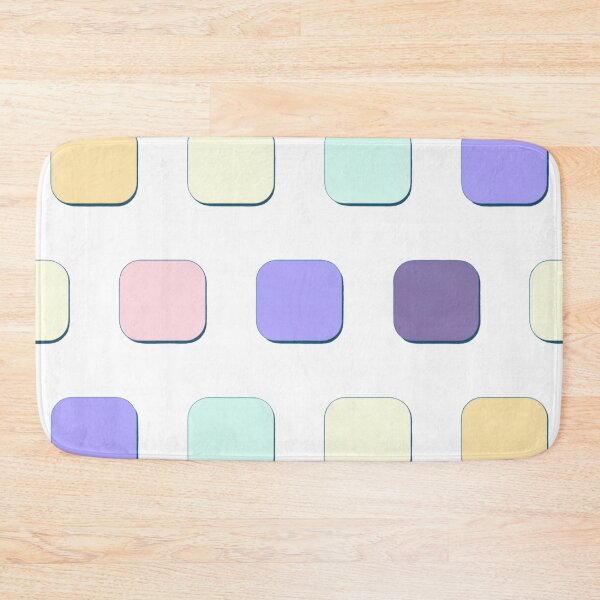 Item preview, rectangle color block pattern lite pastel tone designed and sold by JangmiHorang.