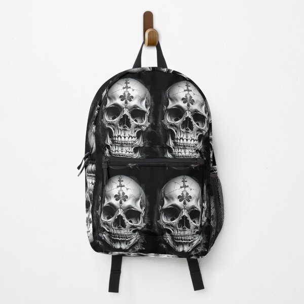 Item preview, Eternal Rest: Chiaroscuro Pirate Skull with Nature's Embrace designed and sold by ArtComixHaven.