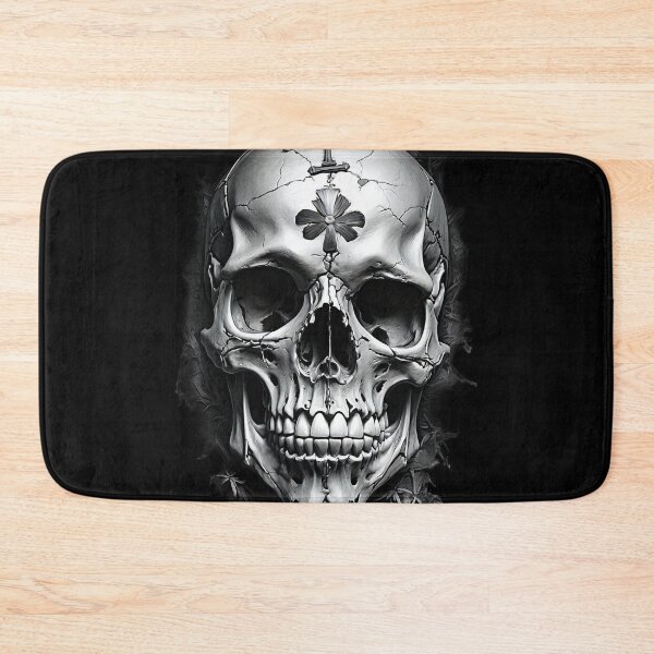 Item preview, Eternal Rest: Chiaroscuro Pirate Skull with Nature's Embrace designed and sold by ArtComixHaven.