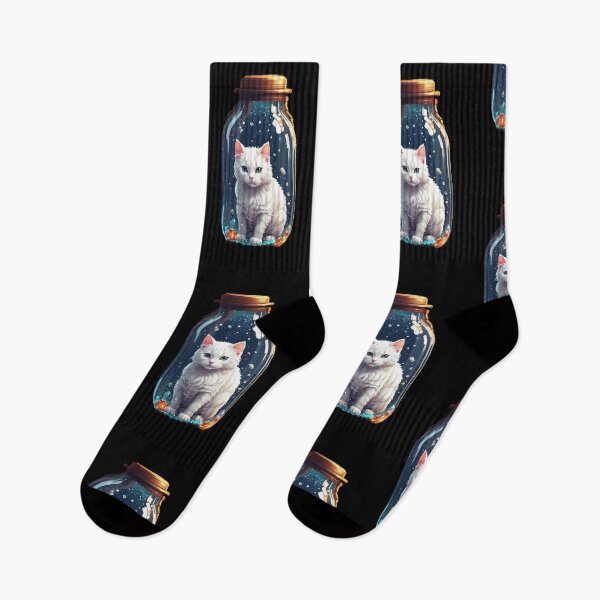 Item preview, Pixel Kitty 7 - Cat in bottle designed and sold by PixelKittyShop.