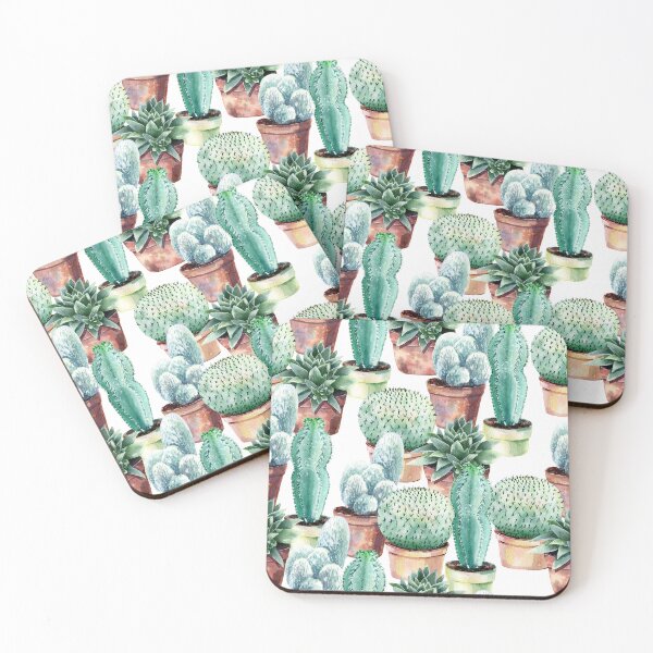 Item preview, Watercolor beautiful cacti  designed and sold by tapilipa.