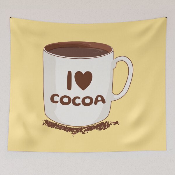 Item preview, I love cocoa. A mug of warm cocoa for cocoa lovers. designed and sold by twisted-dot.