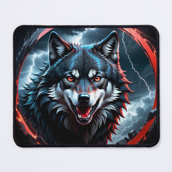Item preview, BLACK WOLF - T SHIRT,MUG,FACEMASK. designed and sold by Eandbeyond.