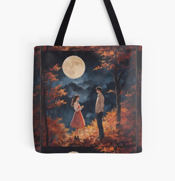 Item preview, Couple in the full moon night  designed and sold by BotunPeony.