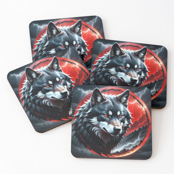 Item preview, BLACK WOLF, TRENDING T SHIRT, MUG,FACE MASK,STICKER, designed and sold by Eandbeyond.