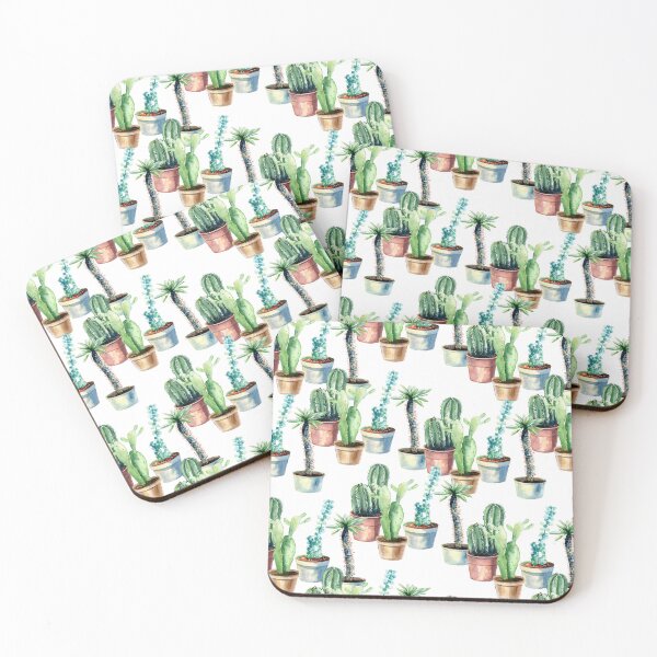 Item preview, Watercolor cute cacti  designed and sold by tapilipa.