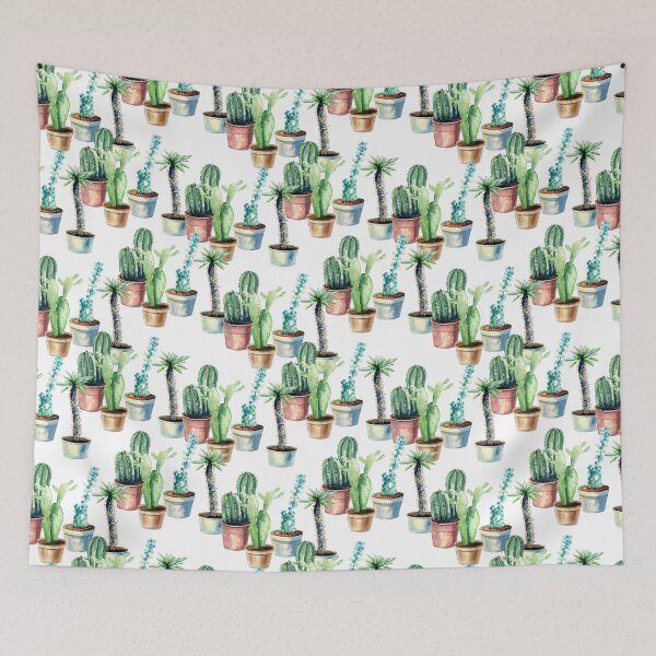 Item preview, Watercolor cute cacti  designed and sold by tapilipa.