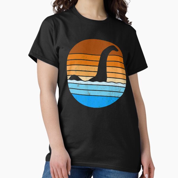 Item preview, Loch Ness Monster Retro Distressed Sunset designed and sold by cottondoodledo.