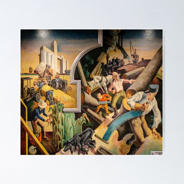 Item preview, Thomas Hart  paintings Thomas Hart Benton artwork 1889 1975 designed and sold by Rayscompany.