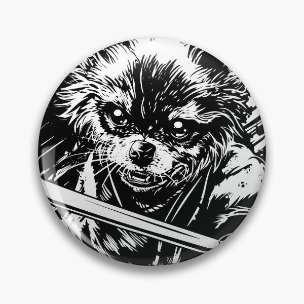 Item preview, Feudal Pomeranian Samurai Dog, Pomeranian Samurai, Ominous Looking Samurai Dog Warrior designed and sold by PrintShangri-La.