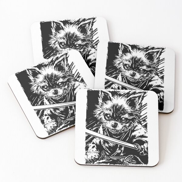 Item preview, Feudal Pomeranian Samurai Dog, Pomeranian Samurai, Ominous Looking Samurai Dog Warrior designed and sold by PrintShangri-La.