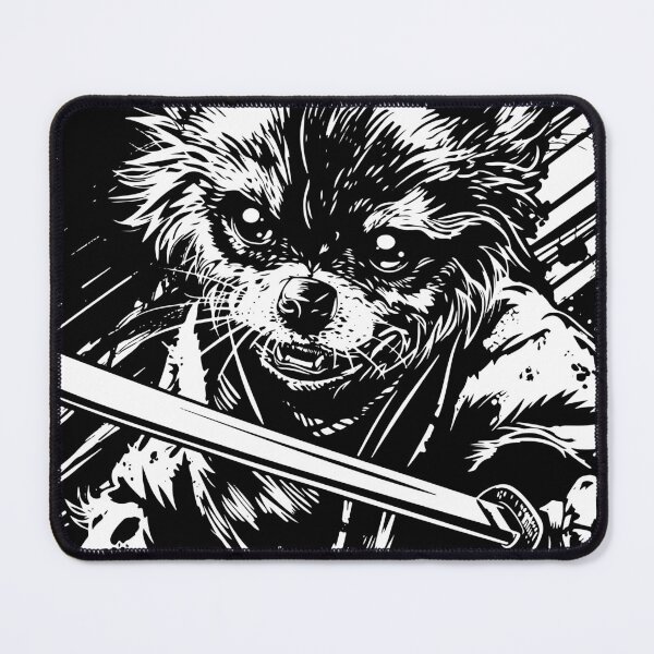 Item preview, Feudal Pomeranian Samurai Dog, Pomeranian Samurai, Ominous Looking Samurai Dog Warrior designed and sold by PrintShangri-La.
