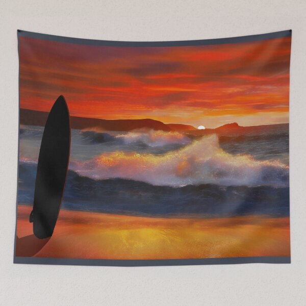 Item preview, Fistral Beach Sunset Surf designed and sold by Alisonchambers2.