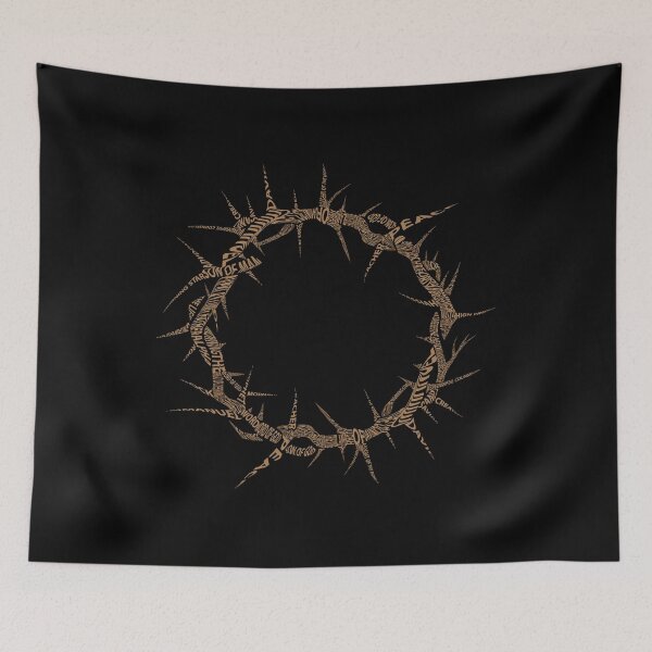 Item preview, Names-Crafted Jesus Crown Tee designed and sold by clevercraft58.