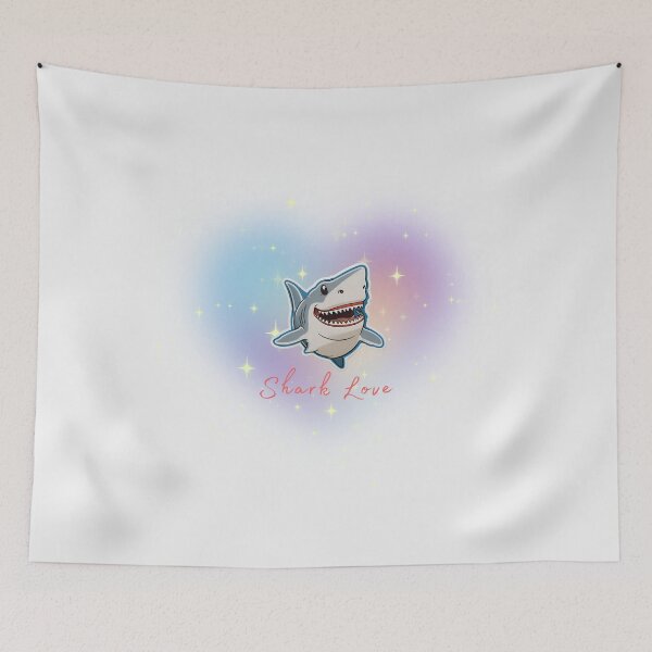 Item preview, Smiling shark (shark love) #2 designed and sold by ViaNature.