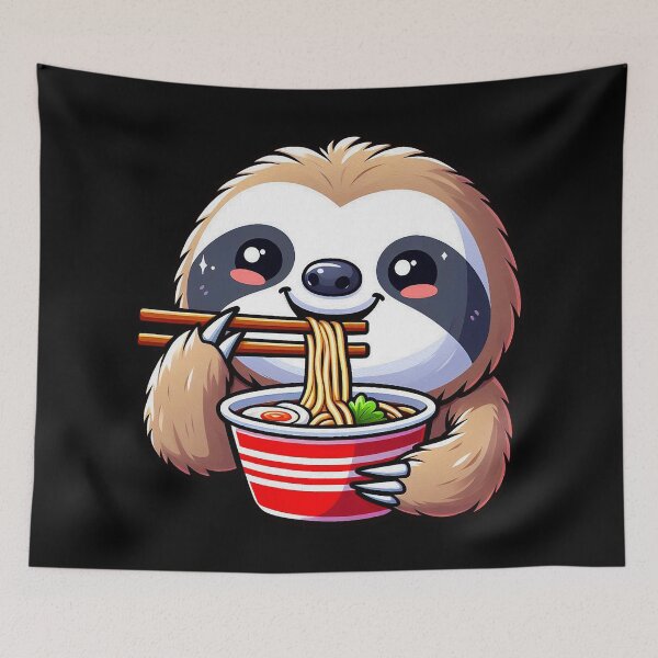 Item preview, Sloth Loves Ramen designed and sold by plushism.