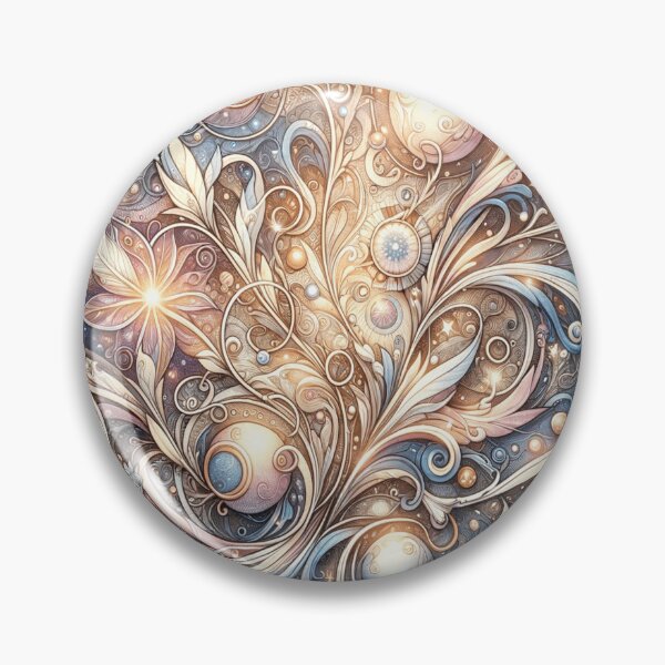 Item preview, Galactic Floral Swirl designed and sold by TeslaSt0re.