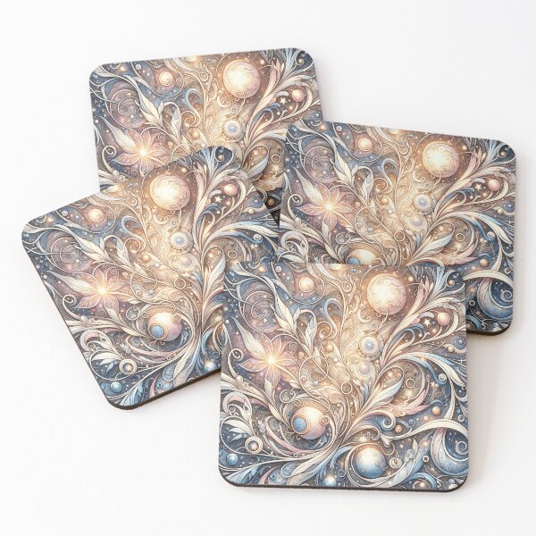 Item preview, Galactic Floral Swirl designed and sold by TeslaSt0re.
