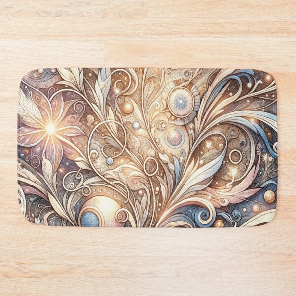 Item preview, Galactic Floral Swirl designed and sold by TeslaSt0re.