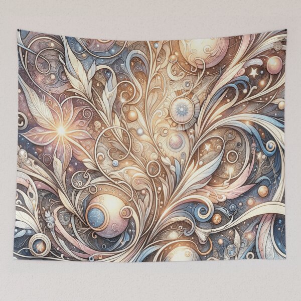 Item preview, Galactic Floral Swirl designed and sold by TeslaSt0re.