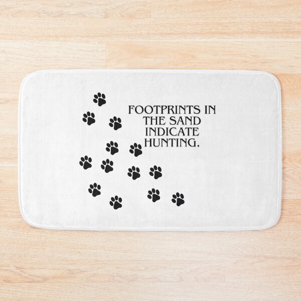 Item preview, Footprints in the sand indicate hunting designed and sold by RetroNibylander.